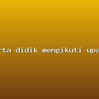 Peserta didik mengikuti upacara