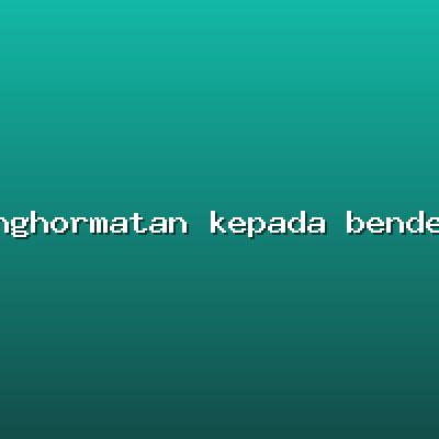 Penghormatan kepada bendera